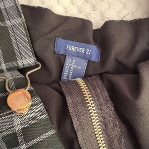 Forever 21 Black Plaid Mini Dress